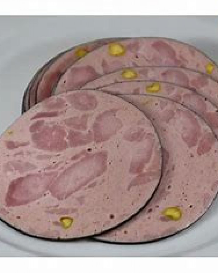 Roulade de jambon pistache