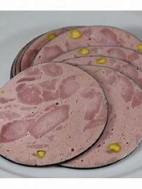 Roulade de jambon pistache